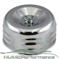 Air filter Chrome Louvered Style 4" wide suits Stromberg carburettors