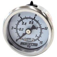 Aeroflow Pressure Gauge 0-15 PSI