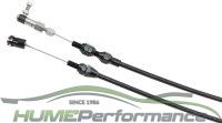 AEROFLOW Heavy Duty Universal Throttle Cable - Black Cover/Cable Ends 24" (61cm) Long