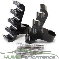 Ignition Lead Separator - Black (Pair) Holds x4 Leads, Mounts to Valve Covers 1/4" Bolt