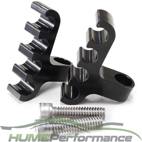 Ignition Lead Separator - Black (Pair) Holds x4 Leads, Mounts to Valve Covers 1/4" Bolt